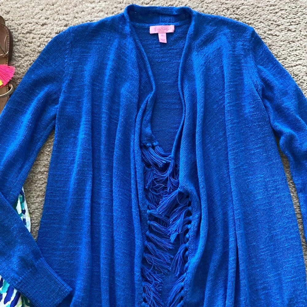 Lilly Pulitzer Lucita Cardigan Lapis Blue - Picture 3 of 6